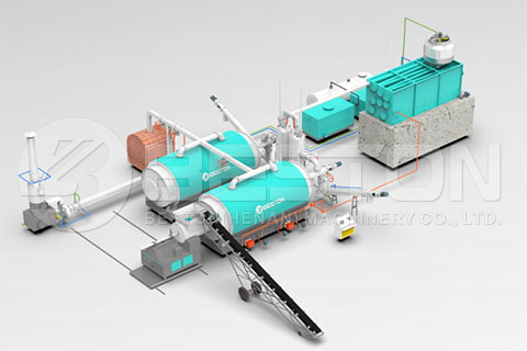 Tyre Pyrolysis Oil Plant