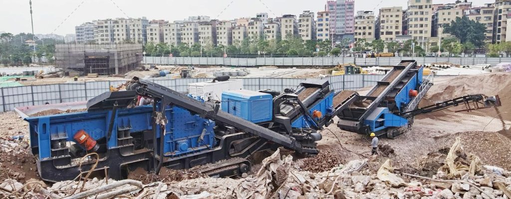 200t crawler concrete crusher in the Philippines