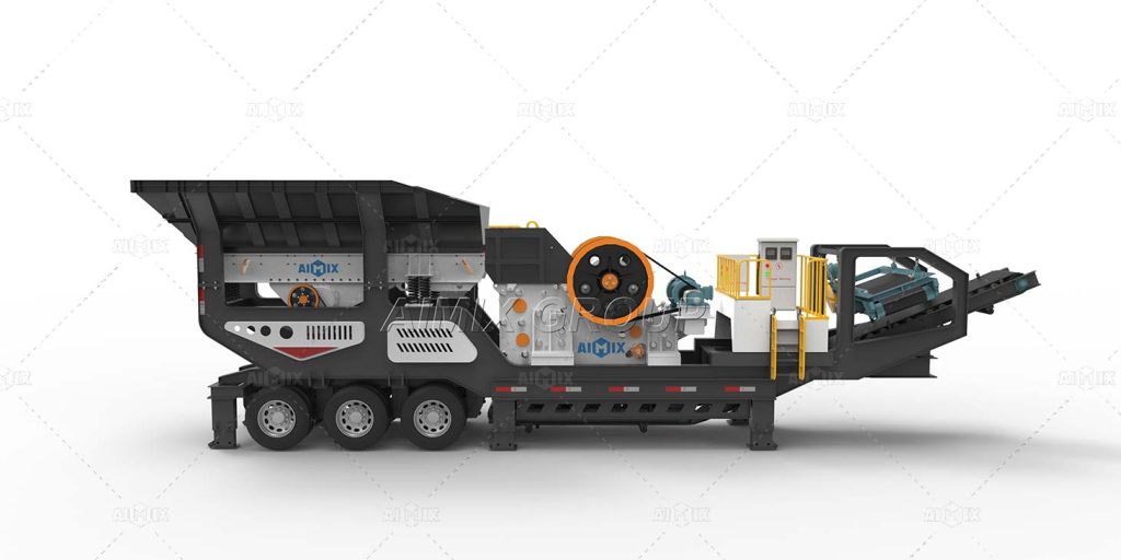 tire mobile jaw crusher