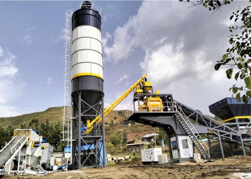 Aimix mobile rmc batching plant
